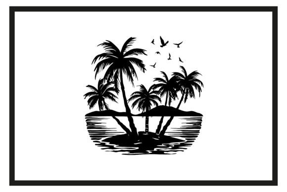 Download Beach Palm Trees Sunset Silhouette - Trees Collection