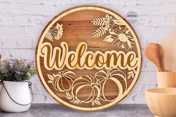 Download Fall Welcome Sign SVG Laser Cut File - Welcome sign Collection