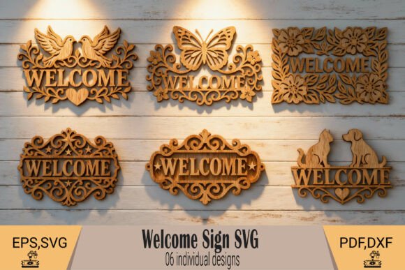 Download Welcome Sign Laser Cut SVG - Welcome sign Collection