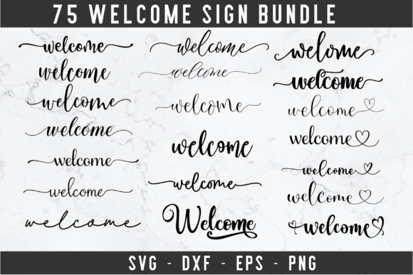 Download Welcome Svg Bundle, Welcome Sign Svg - Welcome sign Collection