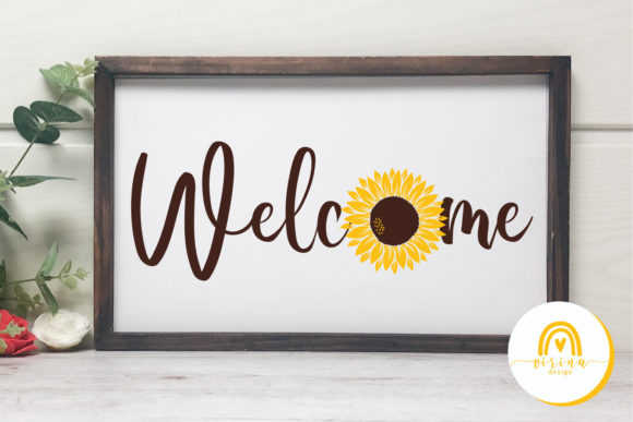 Download Sunflower Welcome Sign Bundle SVG PNG - Welcome sign Collection