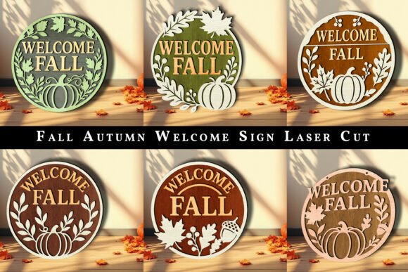 Download Fall Autumn Welcome Sign Laser Cut SVG - Welcome sign Collection