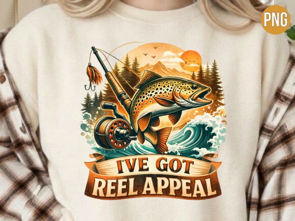 Download I've Got Reel Appeal Fishing Gift PNG - Fishing gift Collection