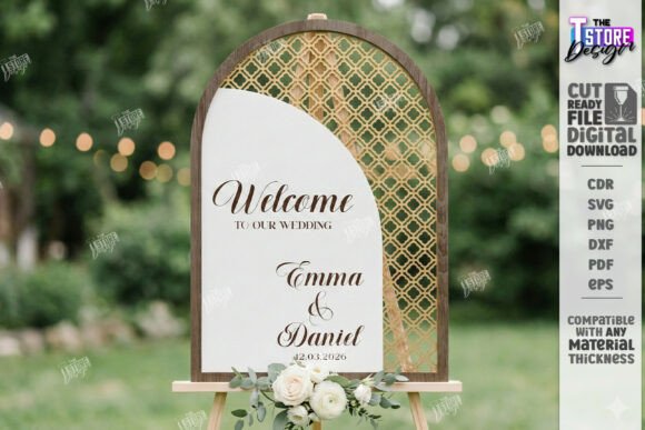 Download Wedding Welcome Sign Laser Cut | Rustic - Welcome sign Collection