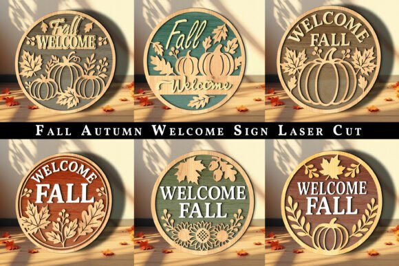 Download Fall Autumn Welcome Sign Laser Cut SVG - Welcome sign Collection