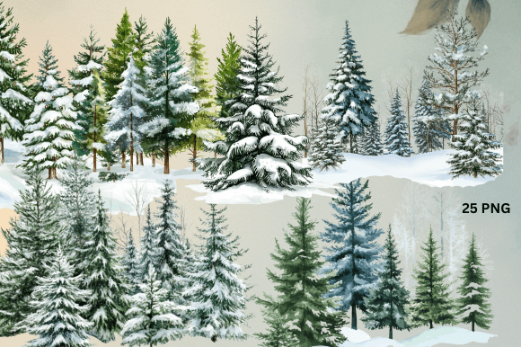 Download Winter Forest, Christmas Trees PNG - Trees Collection
