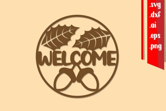 Download Fall Round Sign Laser Cut, Welcome Signs - Welcome sign Collection