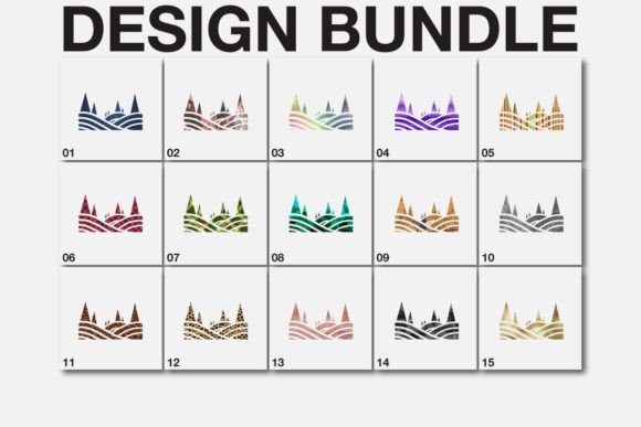 Download Trees Hills SVG Sublimation Bundle - Trees Collection